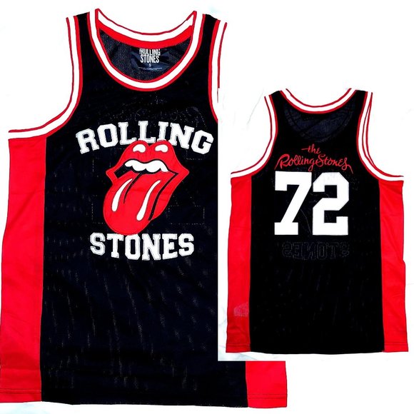 the Rolling Stones | Shirts | The Rolling Stones Basketball Jersey Rock ...
